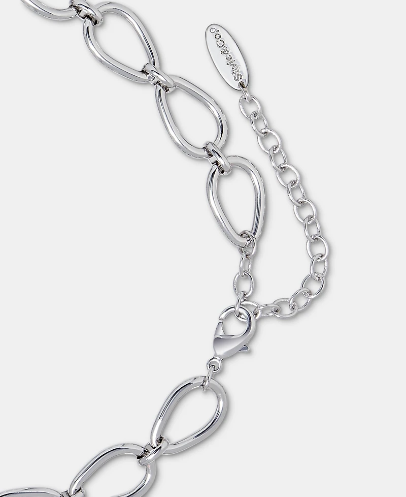 On 34th Large Link Collar Necklace, 18" + 3" extender, Macy's Exclusive