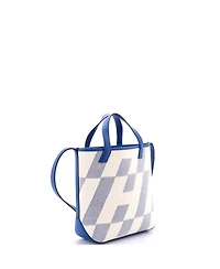 Pre-Owned Hermes 27 Cabas H en Biais Tote Canvas with Leather