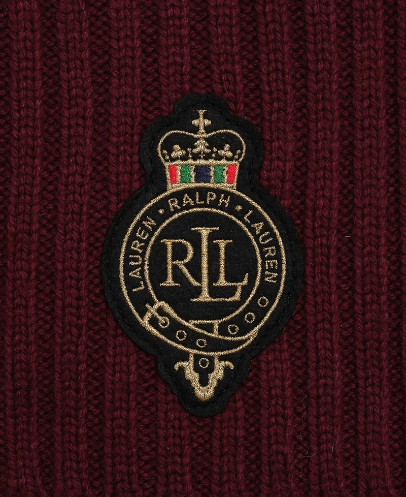 Lauren Ralph Cable Crest Patch Scarf