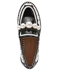 Betsey Johnson Women's Harloe Embellished Low Heel Loafers