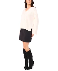 Vince Camuto Women's V-Neck Long Sleeve Sweater