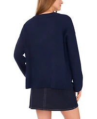 Vince Camuto Women's V-Neck Long Sleeve Sweater