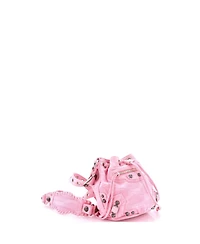 Pre-Owned Balenciaga Xs Le Cagole Giant Studs Bucket Bag Bb Denim