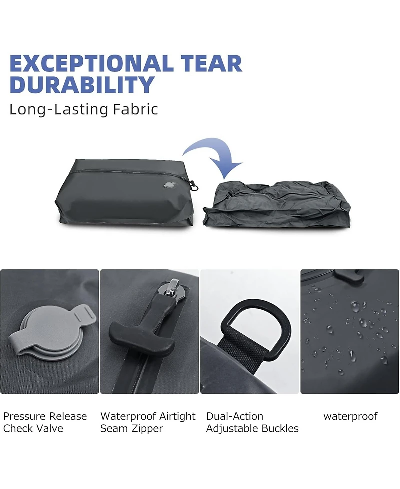 Urbanmax Reusable Vacuum Compression Bags with Pump (20")
