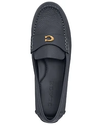 Coach Women's Sculpted C Leather Driver Loafer Flats
