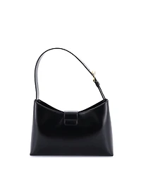 Pre-Owned Salvatore Ferragamo East West Trifolio Shoulder Bag Leather