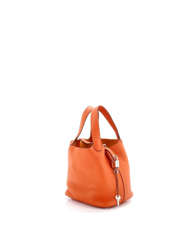 Pre-Owned Hermes Birkin 25 Handbag Grey Togo with Rose Gold Hardware