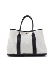 Pre-Owned Hermes Garden Party Tote Toile and Leather