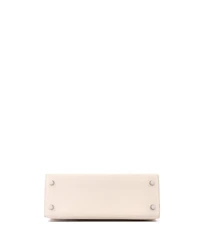 Pre-Owned Hermes Kelly 25 Handbag Light Epsom with Palladium Hardware