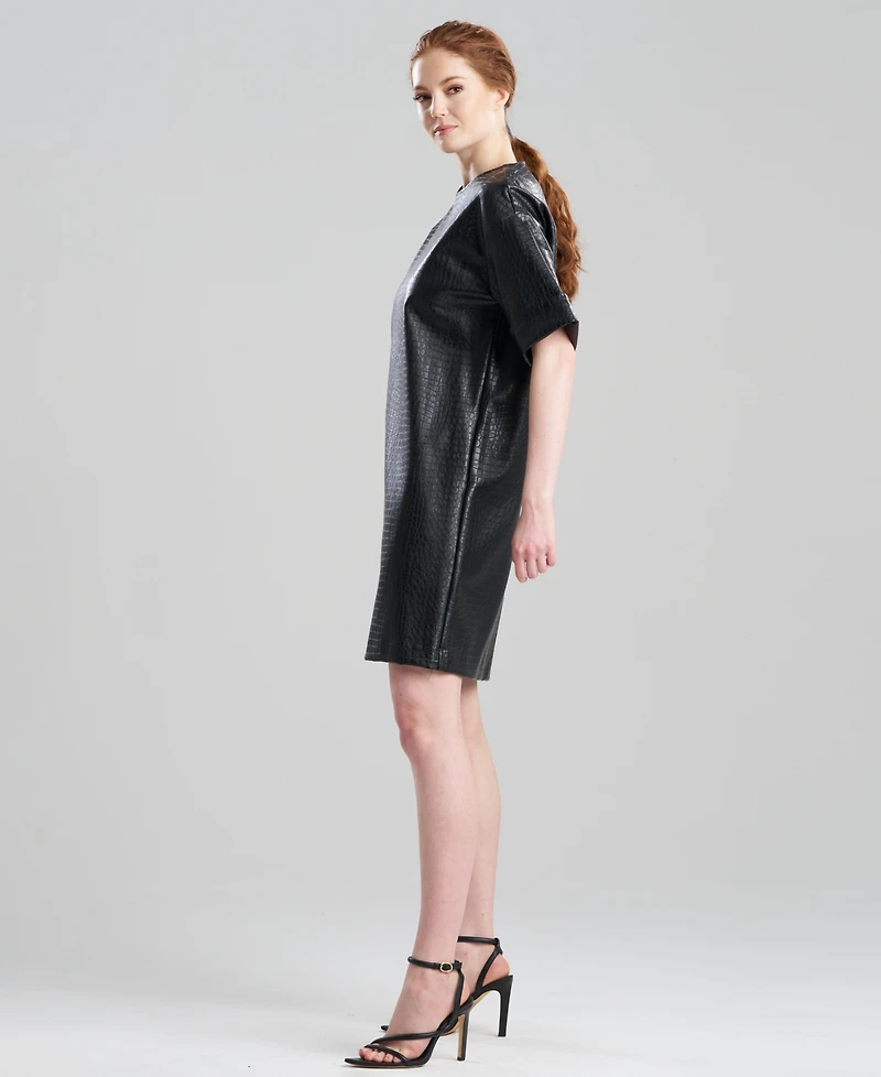 Natori Women's Faux Croc Leather Dress