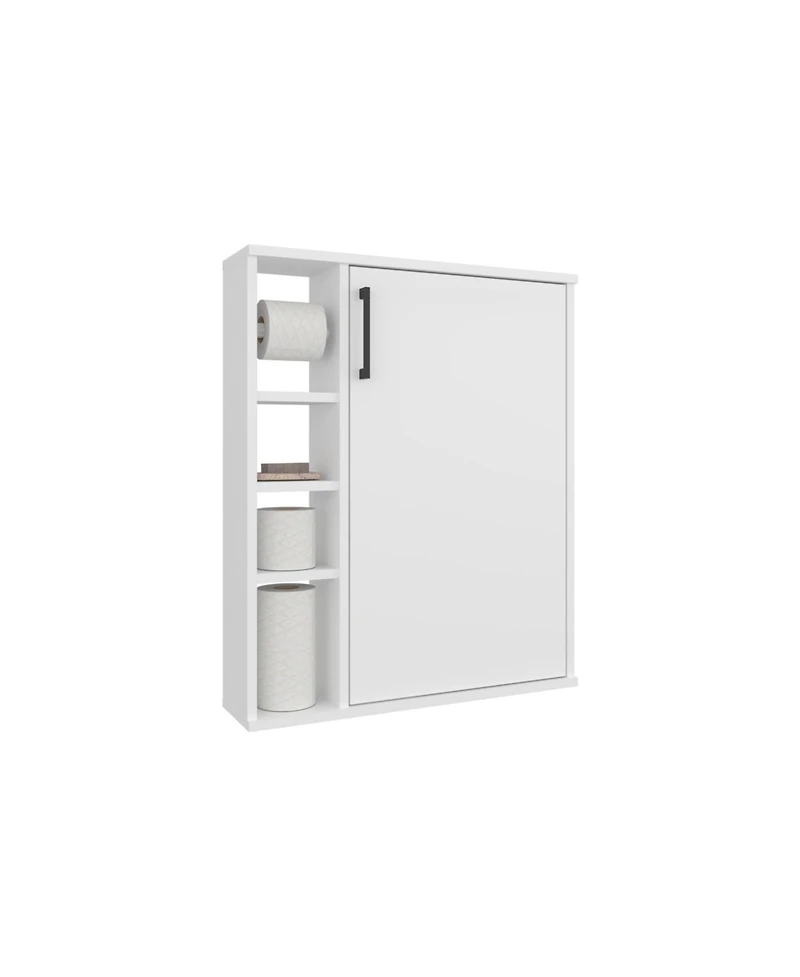 Depot E-Shop Clayton Medicine Cabinet, 1 Door, 7 Shelves, White