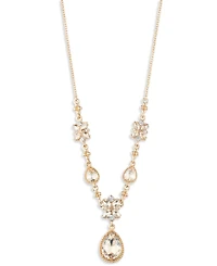 Marchesa Glass Stone Cluster Y Necklace