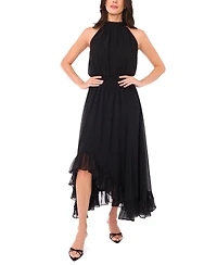 Vince Camuto Women's High Neck Smocked Waist Dress
