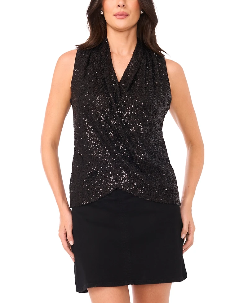 Vince Camuto Women's Front Cross Over Wrap Top
