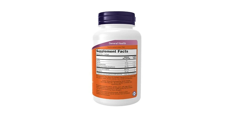 Now Foods CoQ10 ,600 mg ,60 Softgels