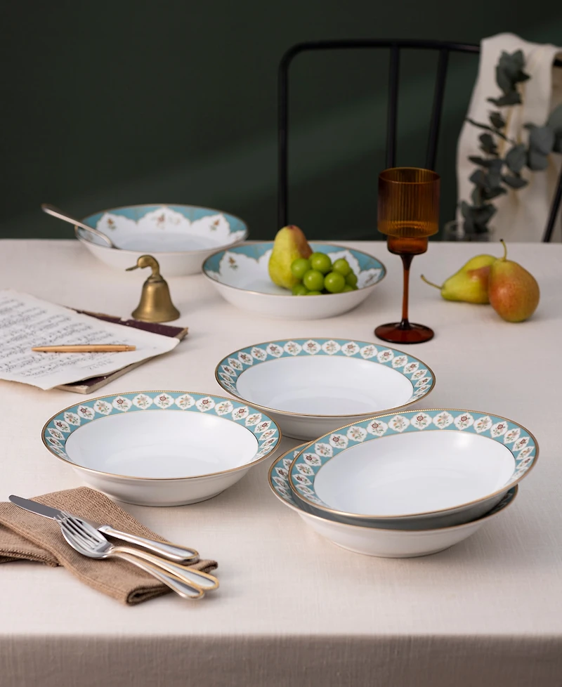 Noritake Lodi's Morning 4-Pc. Rim Dinner Bowl Set, Service for 4