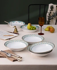 Noritake Lodi's Morning 4-Pc. Rim Dinner Bowl Set, Service for 4