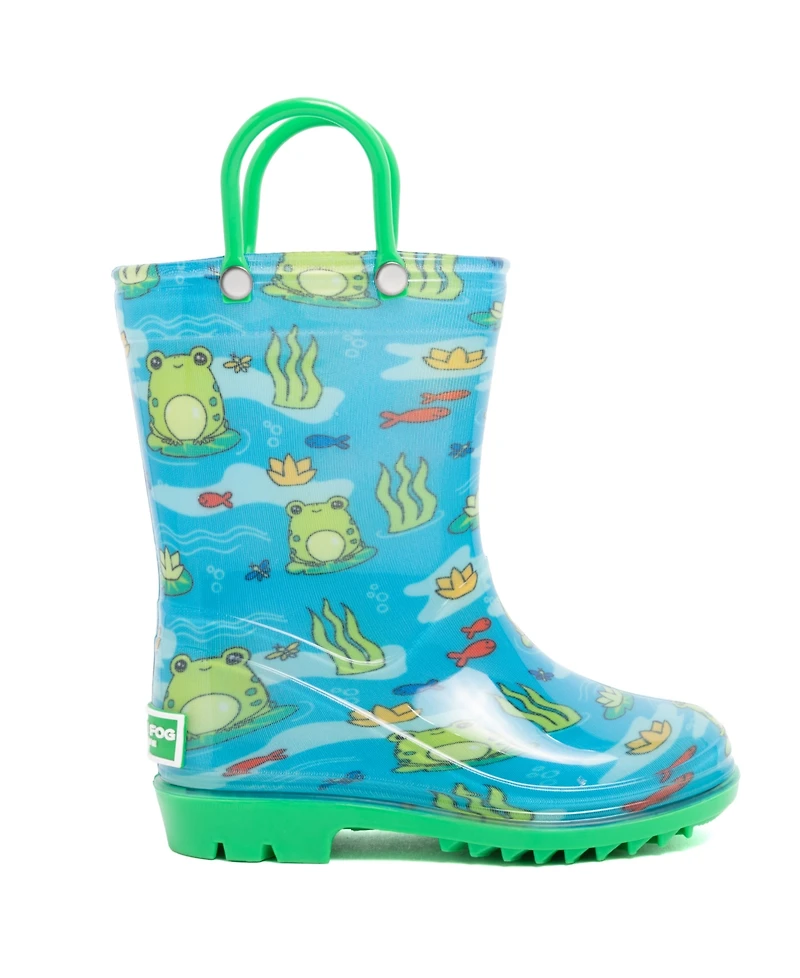 London Fog Toddler Boys 5T-10T Sven T Printed Rain Boots