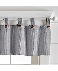Elrene Home Fashions Tucker Ticking Stripe Window Valance