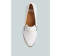 Rag & Co Patent Pleather Penny Loafers Women