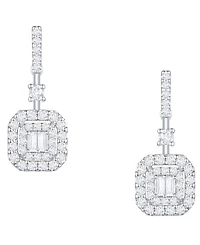 Macy's Diamond Earrings (1/2 ct. t.w.) in 10K White Gold