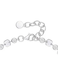 Macy's Diamond Luna Bracelet (1/10 ct. t.w.) Sterling Silver, 14K Gold or Rose over Silver