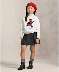 Polo Ralph Lauren Girls 2T-6X Long Sleeves Boxy Sweatshirt