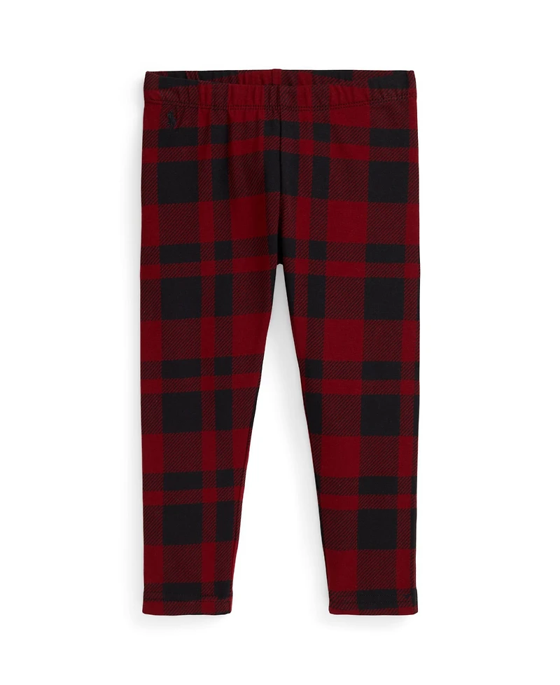 Polo Ralph Lauren Girls 2T-6X Elastic Plaid Leggings