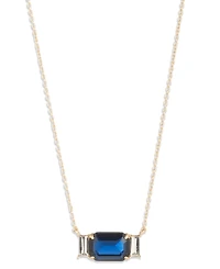 Lauren Ralph Glass Stone Pendant Necklace