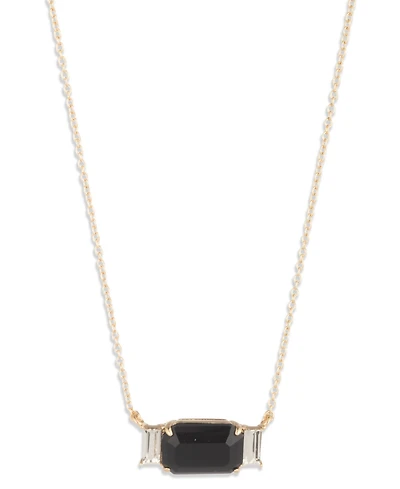 Lauren Ralph Glass Stone Pendant Necklace