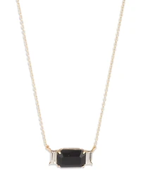 Lauren Ralph Glass Stone Pendant Necklace