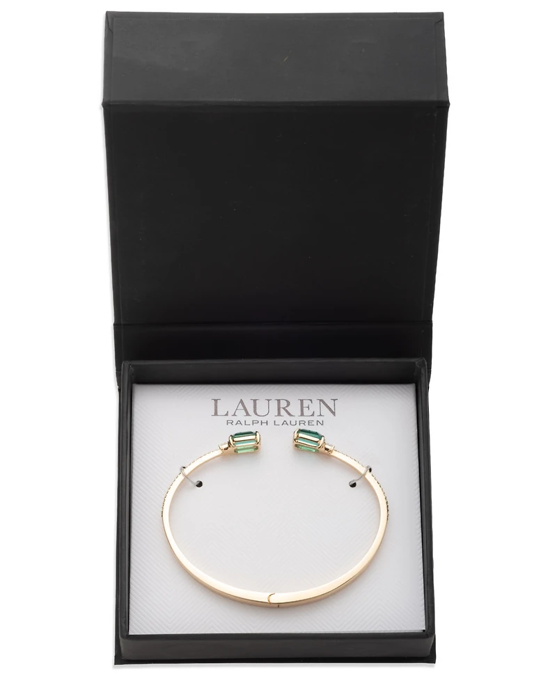 Lauren Ralph Crystal Stone Cuff Bracelet