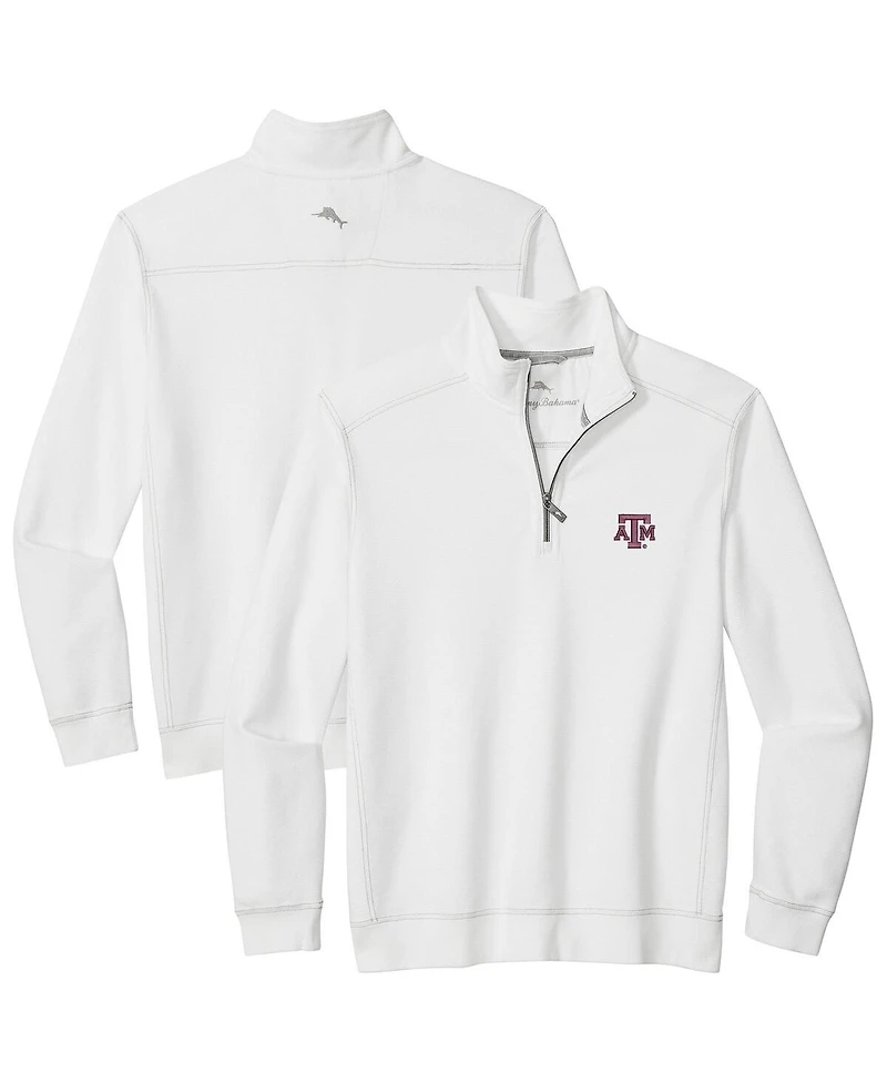 Tommy Bahama Men's White Texas A&M Aggies Montego Bay Half-Zip Jacket
