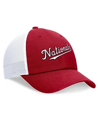 Nike Men's Red Washington Nationals Wordmark Adjustable Trucker Hat