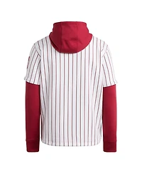 Adidas Men's White/Crimson Indiana Hoosiers Baseball Jersey Hoodie