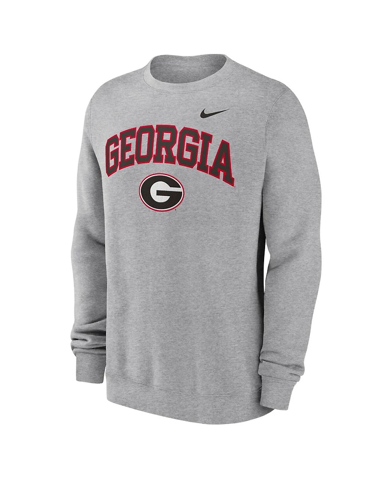 Nike Men's Gray Georgia Bulldogs Arch Pullover Sweatshirt