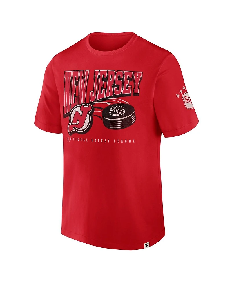 Fanatics Men's Red New Jersey Devils Decades Collection Made to Last T-Shirt