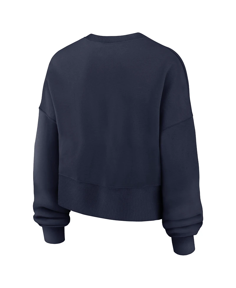 Nike Women'sNavy Arizona Wildcats Oversized Phoenix Arch Pullover Sweatshirt