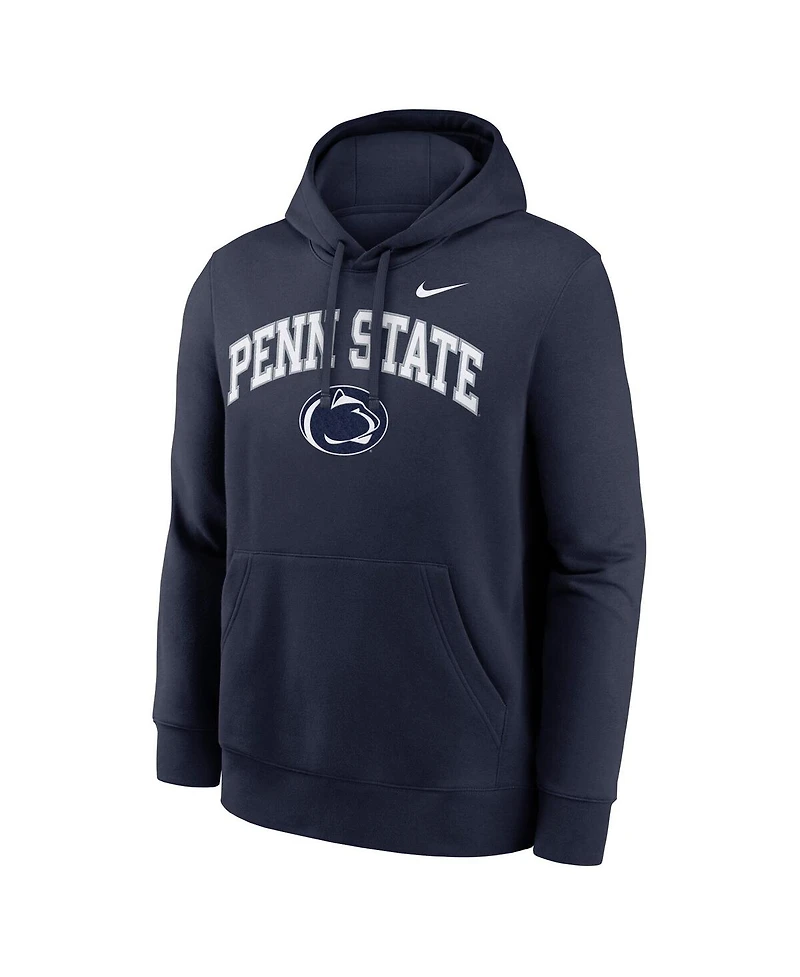 Nike Men's Navy Penn State Nittany Lions Club Fleece Arch Pullover Hoodie
