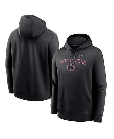 Nike Men's Black Penn State Nittany Lions Throwback Club Fleece Pullover Hoodie