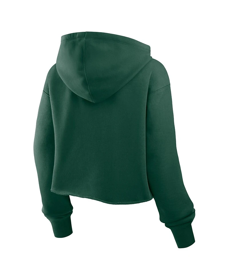 Fanatics Women's Green Bay Packers Oversized Hometown Heritage Cropped Hoodie