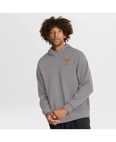 Nike Men's Gray Tennessee Volunteers 2025 Coaches Premium Dri-fit Quarter-Zip Hoodie