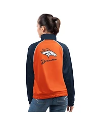 G-iii 4Her by Carl Banks Women's Orange Denver Broncos Replay Full-Zip Track Jacket