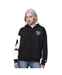 Starter Women's Black Chicago Bears 4th Down Full-Zip Hoodie