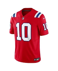 Nike Men's Drake Maye Red New England Patriots Alternate Vapor F.u.s.e. Limited Jersey
