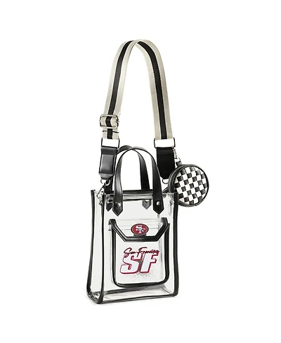Wear by Erin Andrews San Francisco 49ers Clear Stadium Crossbody Purse with Coin Pouch