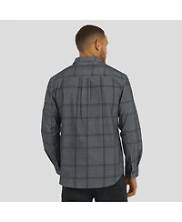Fanatics Men's Darius Rucker Collection by Gray San Diego Padres Thin Wale Corduroy Plaid Button Up Shirt