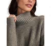 Lucky Brand Women's Ribbed Mock-Neck Sweater