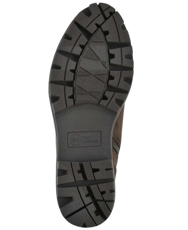 White Mountain Women's Tariq Lug Sole Lace-up Booties
