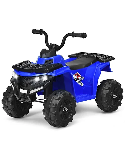 Gymax Kids Ride On Car 6V Battery Powered Atv w/4 Anti-skid Wheels Music Player